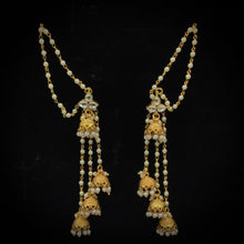 Jhumki Gold Look Earring 9363-100 - Dazzles Jewellery