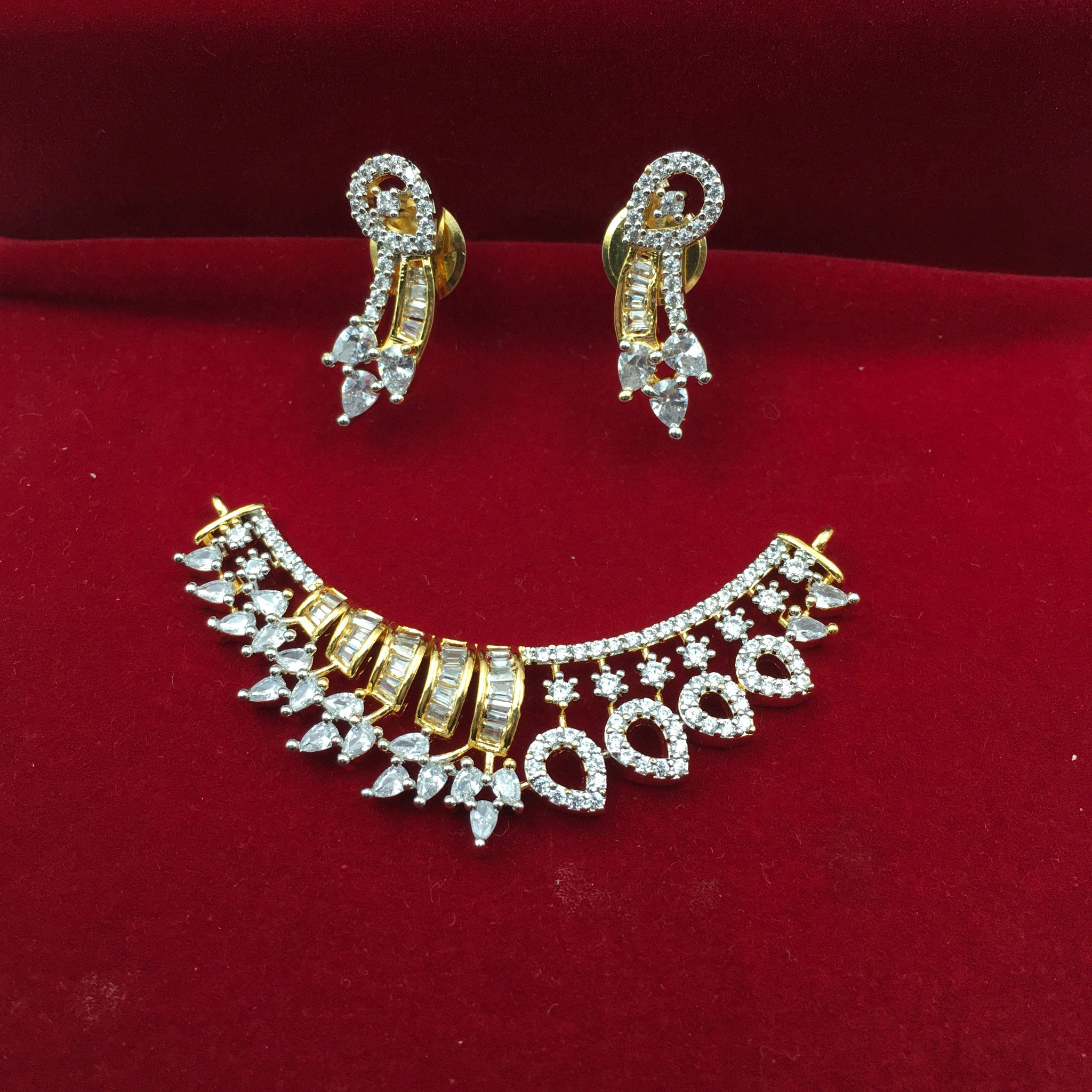 Zircon/AD Mangalsutra 6190-08 - Dazzles Jewellery