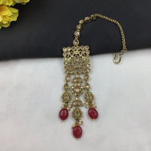 Mehandi Polish Maang Tikka 9150-100 - Dazzles Jewellery