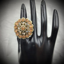 Antique  Cocktail Peach Ring 19856-7040 - Dazzles Jewellery