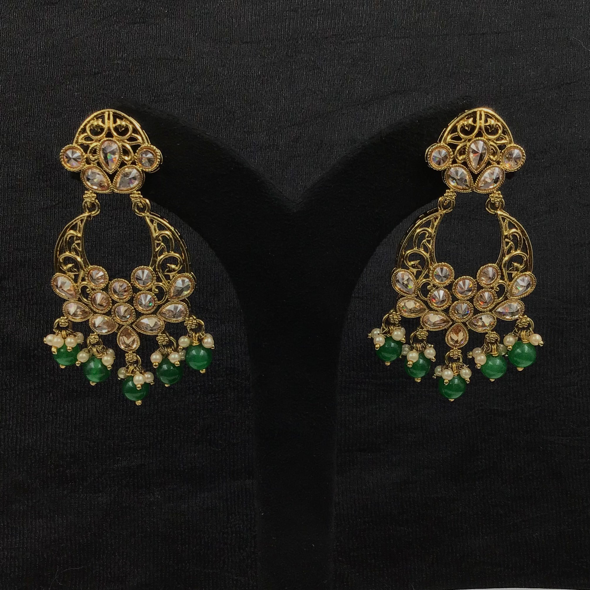 Chandbali Antique Earring 9229-100 - Dazzles Jewellery