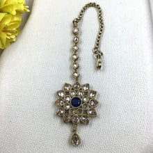 Mehandi Polish Maang Tikka 9135-100 - Dazzles Jewellery
