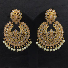 Gold plated Chandbali 12900-9503 - Dazzles Jewellery
