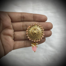 Pink Gold Look Earring 18686-5868 - Dazzles Jewellery