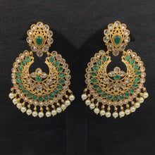 Gold plated Chandbali 12900-9503 - Dazzles Jewellery