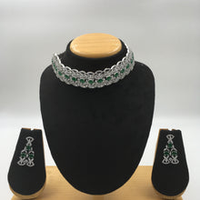 Choker Zircon/AD Necklace Set 5582-69 - Dazzles Jewellery