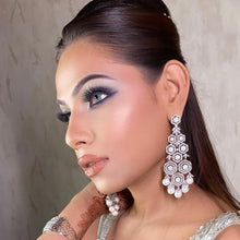 Danglers Zircon/AD Earring 3370-08 - Dazzles Jewellery