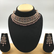 Choker Zircon/AD Necklace Set 4157-69 - Dazzles Jewellery