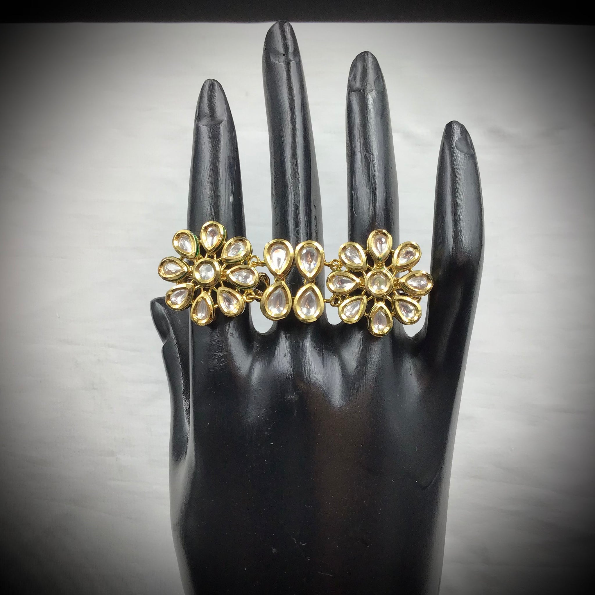 Kundan Adjustable Ring 7511-34 - Dazzles Jewellery