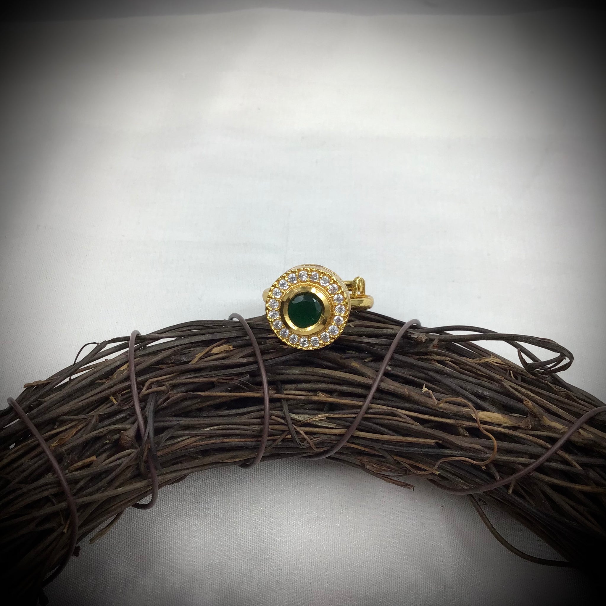 Adjustable Kundan Ring 8435-73 - Dazzles Jewellery