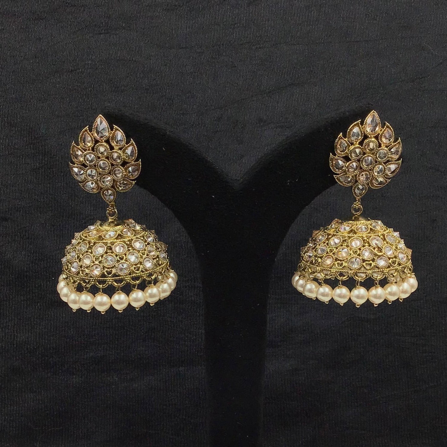 Jhumki Antique Earring 9218-100 - Dazzles Jewellery