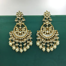 White Kundan Chandbali 7688 - Dazzles Jewellery