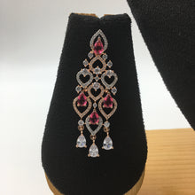 Ruby Zircon/AD Necklace Set - Dazzles Jewellery