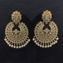 Gold plated Chandbali 12900-9503 - Dazzles Jewellery