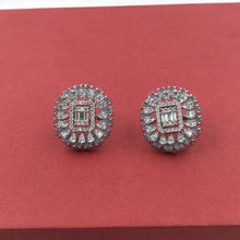 Silver Polish Zircon/AD Earring 6720-69 - Dazzles Jewellery