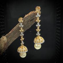 Stylish  Zircon/AD Jhumki Earring 6520-1225 - Dazzles Jewellery