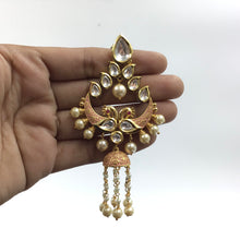 Pink Kundan Earring 16480-3627 - Dazzles Jewellery