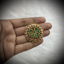 Green Gold Look Earring 19119-6301 - Dazzles Jewellery