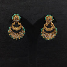Gold Plated Chandbali Earring 10073-5366 - Dazzles Jewellery