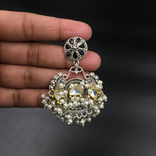 Danglers Oxidized Earring 4702-59 - Dazzles Jewellery