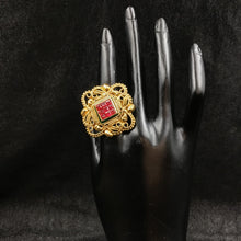 Gold Look Ring 9158-100 - Dazzles Jewellery