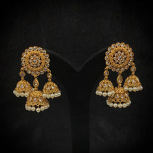 Gold Plated Jhumki 9369-100 - Dazzles Jewellery