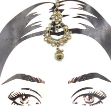 Mehandi Polish Maang Tikka 5646-100 - Dazzles Jewellery