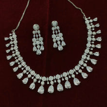 Round Neck Zircon/AD Necklace Set 8576-08 - Dazzles Jewellery
