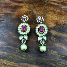 Danglers Kundan Earring 8729-100 - Dazzles Jewellery