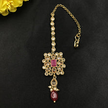 Mehandi Polish Maang Tikka 9152-100 - Dazzles Jewellery
