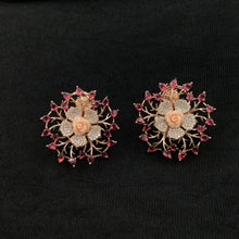 Ruby Zircon/AD Earring - Dazzles Jewellery