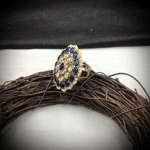 Antique Cocktail Blue ring 19855-7039 - Dazzles Jewellery