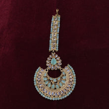 Mint Green Maang Tikka 12924-9556 - Dazzles Jewellery