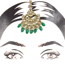 Mehandi Polish Maang Tikka 9139-100 - Dazzles Jewellery