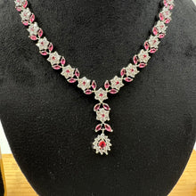 Round Neck Zircon/AD Necklace Set 7174-33 - Dazzles Jewellery