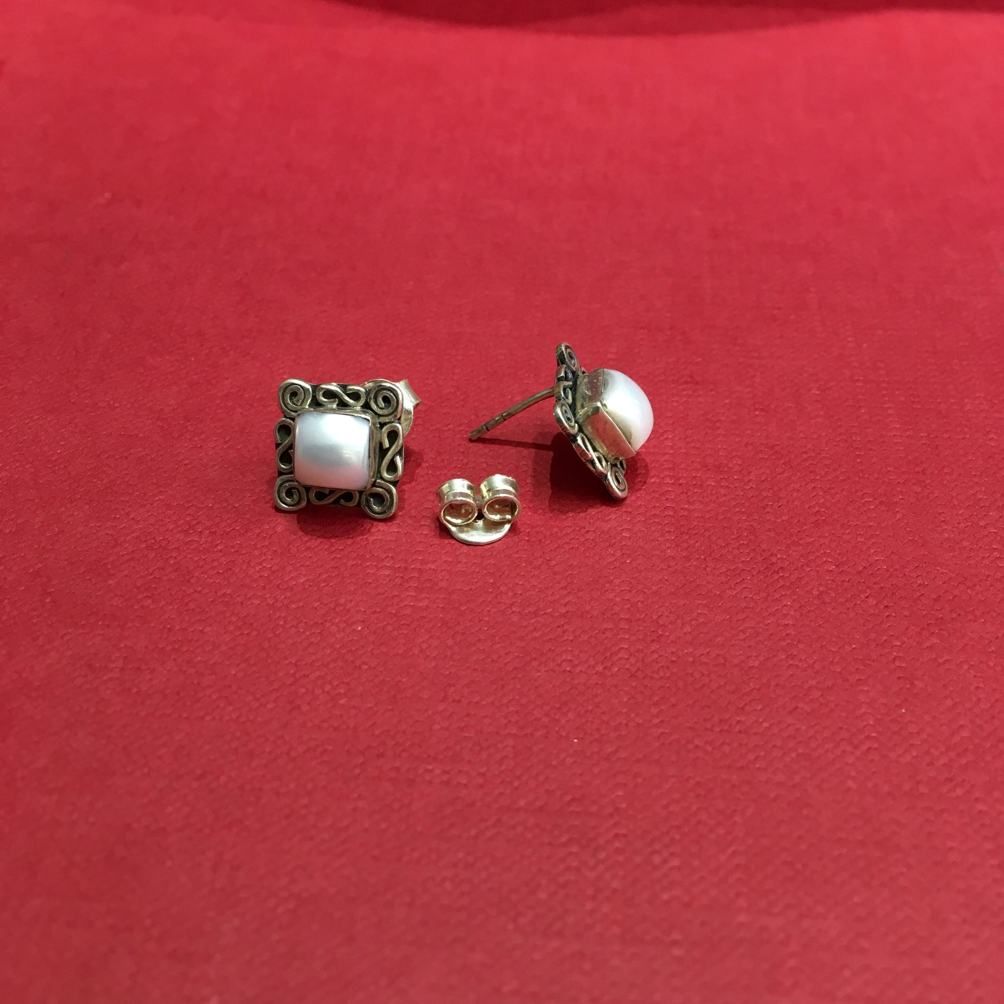 White Silver Earring - Dazzles Jewellery