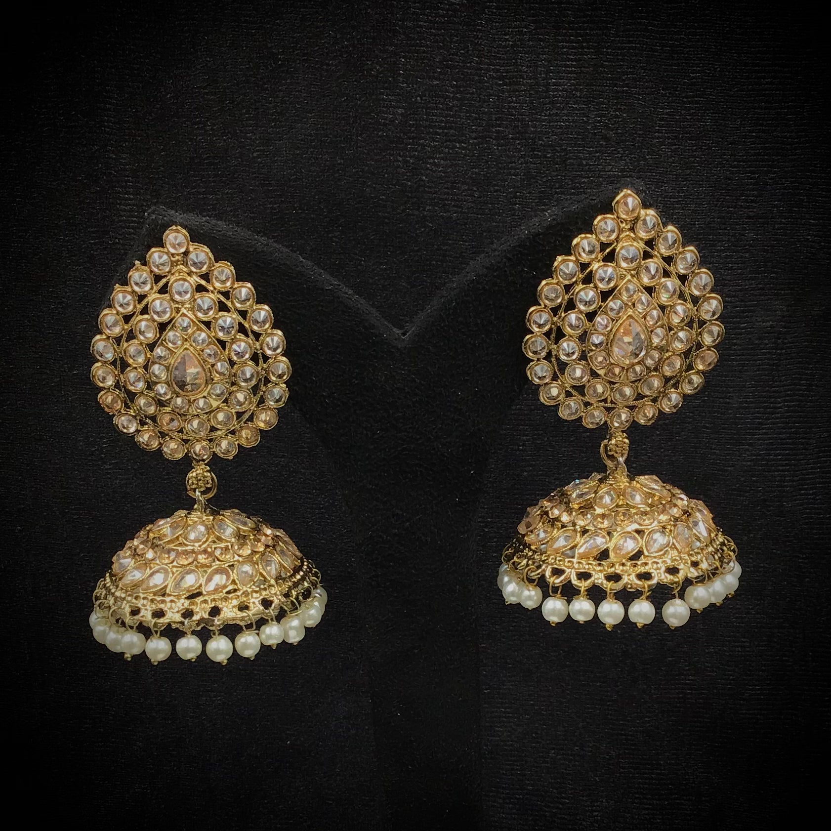 Jhumki Antique Earring 9217-100 - Dazzles Jewellery