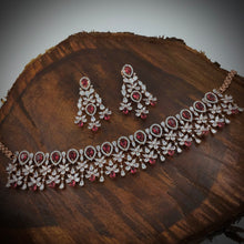Designer Zircon/AD Choker Necklace Set 18498-5680 - Dazzles Jewellery