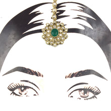 Mehandi Polish Maang Tikka 9142-100 - Dazzles Jewellery