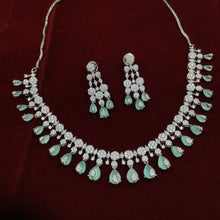 Round Neck Zircon/AD Necklace Set 8576-08 - Dazzles Jewellery