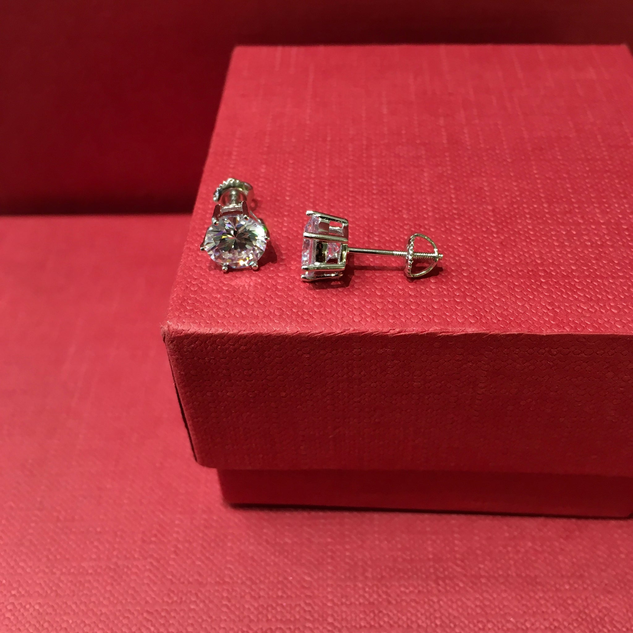 Silver Earring Tops/Studs 8473-05 - Dazzles Jewellery