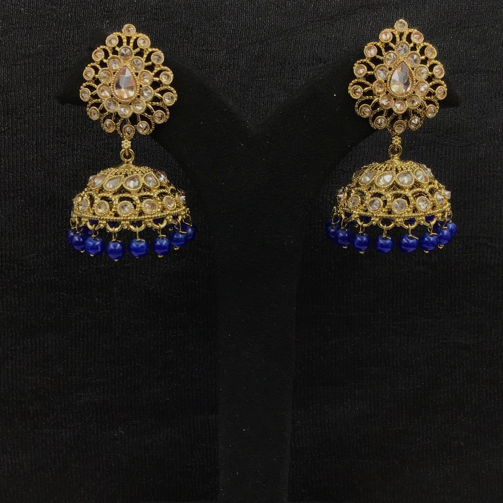 Jhumki Antique Earring 9239-100 - Dazzles Jewellery