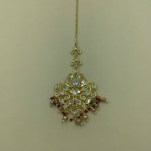 Ruby Maang Tikka - Dazzles Jewellery