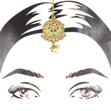 Gold Plated Maang Tikka 9454-4284 - Dazzles Jewellery