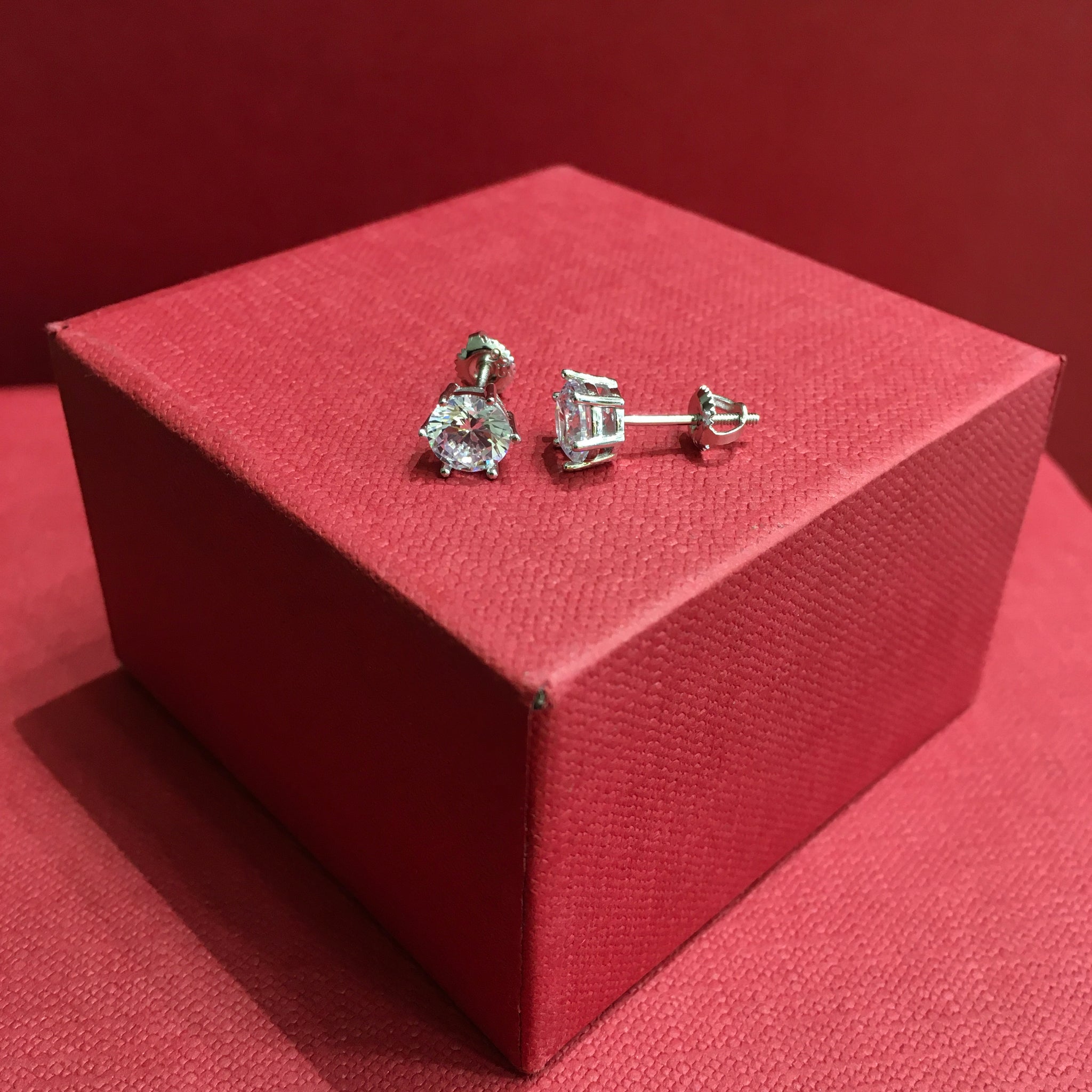 Silver Earring Tops/Studs 8471-05 - Dazzles Jewellery
