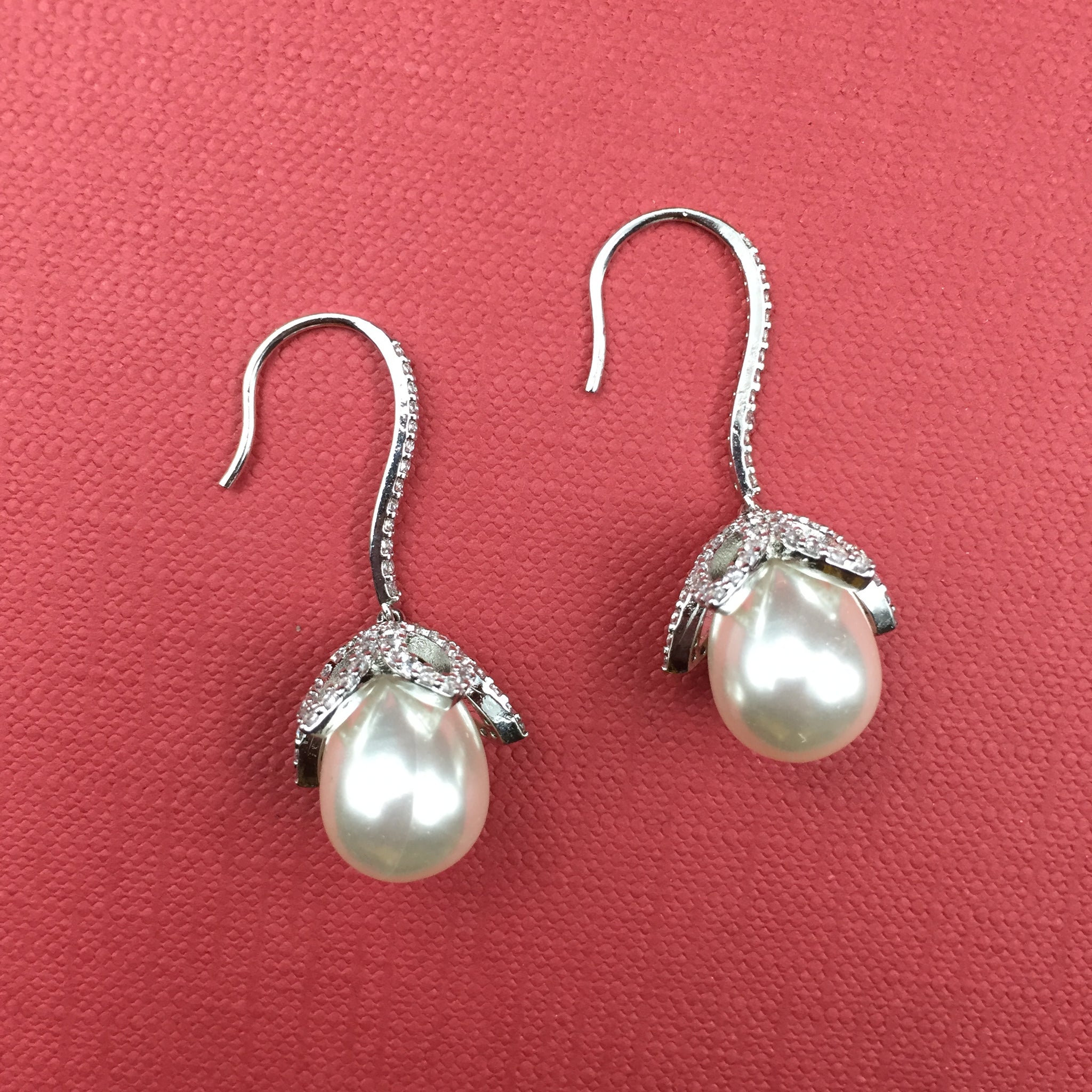 Zircon/AD Earring 7943-05 - Dazzles Jewellery