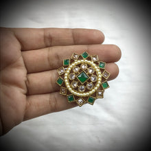 Green Antique Earrings 18016-5198 - Dazzles Jewellery
