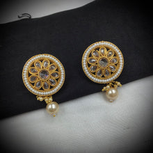 Red Gold Look Necklace Set    13292-0236 - Dazzles Jewellery