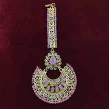 Pink Maang Tikka 12924-9557 - Dazzles Jewellery
