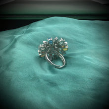 Silver Plated Zircon/AD Cocktail Ring 6751-69 - Dazzles Jewellery
